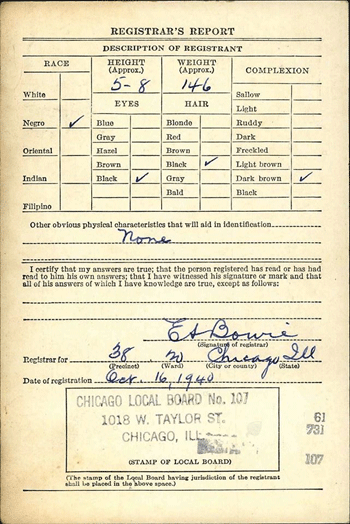 Registration Card Back